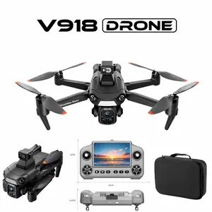 GPS Drone with Camera for Adults, Portable Foldable RC Quadcopter Accessories Included, Smart Obstacle Avoidance, Long Flight Range, 1-Key Return, Stable Hovering, Blades, Charging Support, Controller, Remote Cable Gift