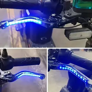 2 Pcs 6-Adjustable Hydraulic Disc Brake Lever - Durable PVC Material, Easy Installation for Yamaha, Kawasaki, for SUZUKI, Off-Road Motorcycles, Sleek Design, Motorcycle Brake Lever, Sleek Motorcycle Accessory, Highquality Brake Lever