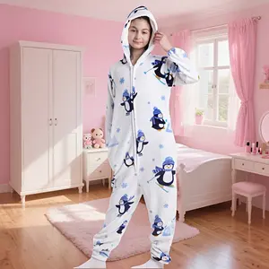 Penguin Onesie Blanket, Spring & Fall Long Sleeve, Fire Retardant, Penguin Print, Newborn Baby Clothes, Available in 3 Sizes