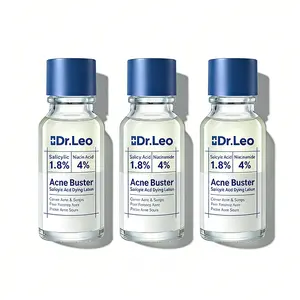 3PCS Dr.Leo Lotion Plus | Acne & Pimple Treatment | Visibly Shrinks Pimples in 24 Hours & Helps Fade Acne Marks in 7 Days | With 1.8% Encapsulated Salicylic Acid, 4% Niacinamide & 10% Sulfur (20ml)