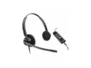 Poly EncorePro 525 Headset - Stereo - USB Type A - Wired - 35 kHz - 21 kHz - Over-the-ear, On-ear - Binaural - Ear-cup - 6.84 ft Cable - Noise Cancelling, Omni-directional Microphone - Black