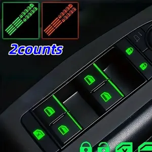 Car Switch Button Sticker, Decal For Cars, Self Adhesive Car Interior Function Marker, Universal Car Interior Accessories for Control