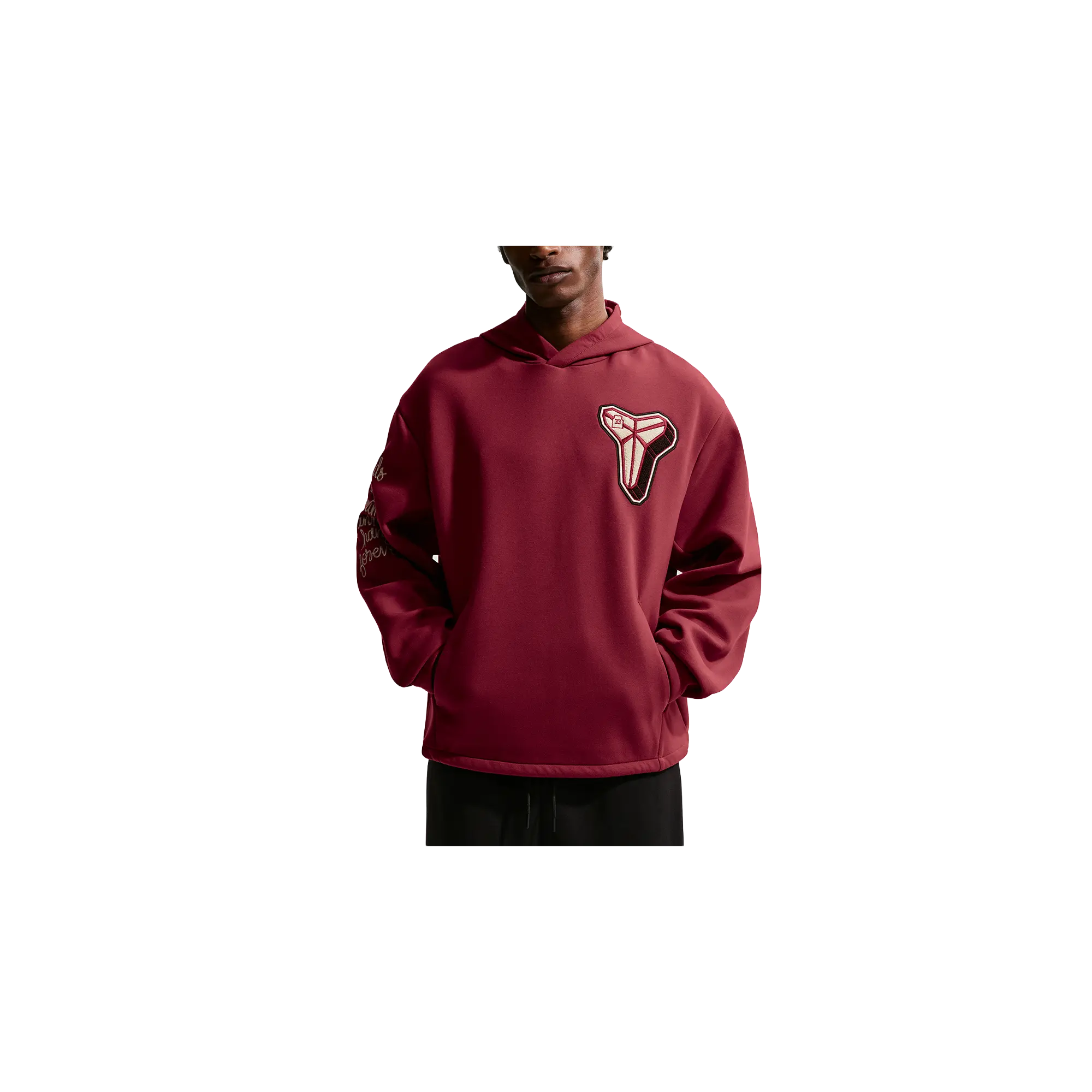 Kobe Dri-FIT Fleece Pullover Basketball Hoodie "Recycled Materials - Team Red / Coconut Milk" IO9563 677