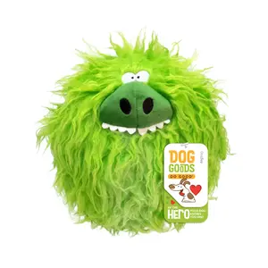 FuzzyBallz Green: The Squeaky, Puffy, Fuzzy Dog Toy by DogGoods ™