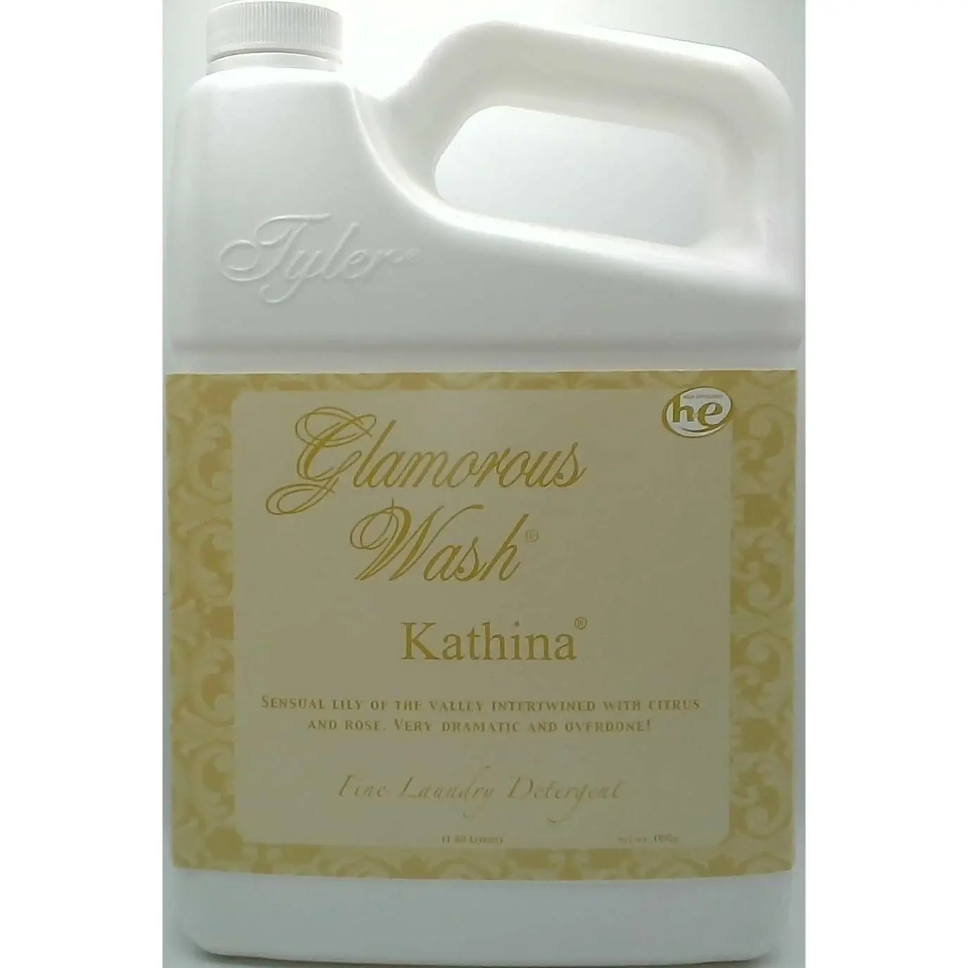 Tyler Candle Company Glamorous Wash Kathina Scented Laundry Detergent - Hypoallergenic, Biodegradable, Citrus-Infused, Concentrated, Natural, Chemical-Free Household Cleaner for Clothes, 1.89L/64oz Home Care Supply