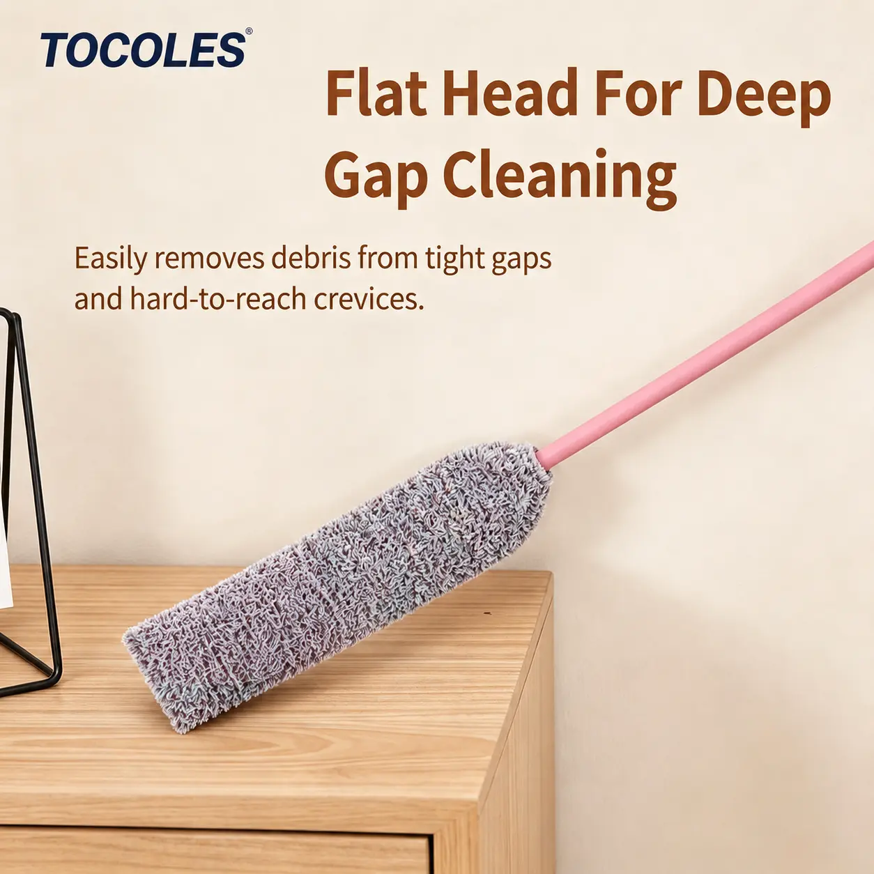 Static Dust Duster Household Gap Cleaner for Under Bed & Sofa Dust Removal Cleaning Mop Dry & Wet Use Lint-Free