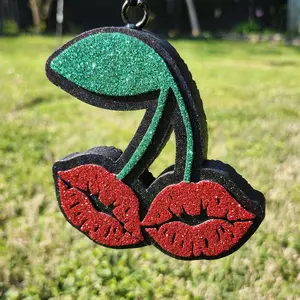 Lip Cherry Car Freshie. Scented And Hang From Your Rear View Mirror.