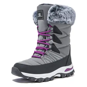 HOBIBEAR New Women's Waterproof Winter Snow Boots Lightweight Warm Faux Fur Lined Mid-Calf Booties