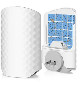 2-Pack Indoor Fly Trap with 8 Refills – Plug-in UV Bug Light Trap for Fruit Flies, Gnats, Moths & Houseflies – Silent Insect Catcher for Home, Kitchen, Plants & More mosquito trap