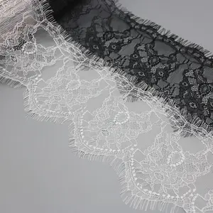 3m Per Pack, 15.5cm Width, Eyelash Trim, Cutout Lace, Sewing Supplies, DIY Accessories for Home Curtains, Clothing Embellishments