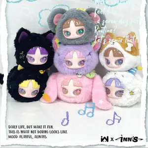 WLLEMART-INN'S & Seven-Day Party Series PlushBackpack Blind Box Charm, 6 Regular + 1 Hidden, CuteBackpack Accessory