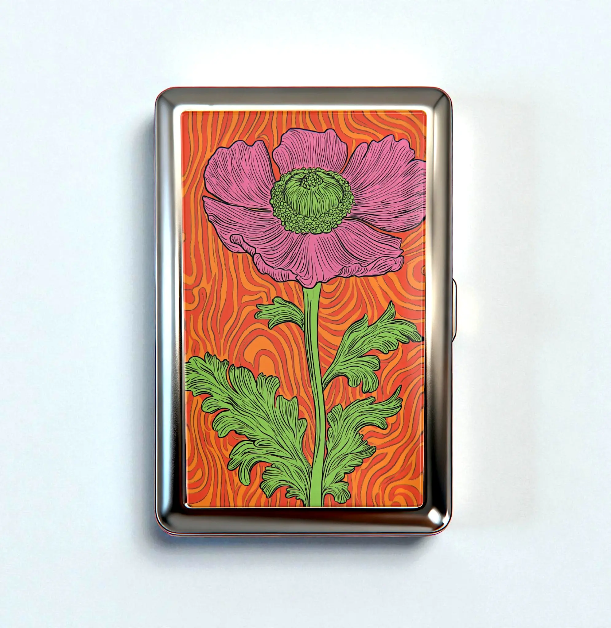 Vintage Card Holder Wallet - Trinkets Stash Tin Box Metal Wallet Business Card ID Holder, Versatile Case