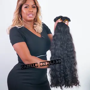 300Gram.itip 28 pulgadas Hair Extension, Wavy Style, Ready-to-Mount, Durable Rubber Tips, 28 Inches Length