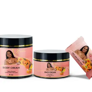 Byennwa  set 3 Products Glow Body Cream | Exfoliate Gently Caramel skincare l