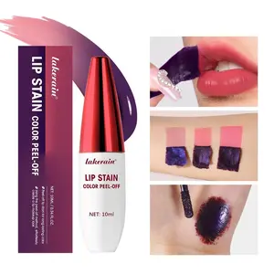 Tear-Off Lip Gloss, Easy Application, Moisturizing, Non-Sticky Cupstick, Peelable Lip Color, Long-Lasting Liquid Lip Balm
