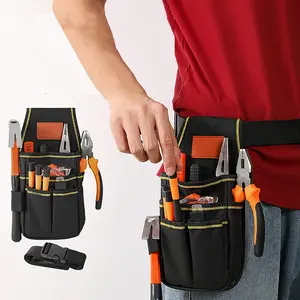 Multi-Layer Tool Belt Pouch with Adjustable Waist Strap, Electrician Carpenter Construction Worker Utility Bag, Men's Tool Belt Accessories, Portable Tool Bag, Tool Bag Organizer