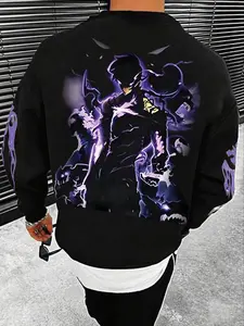 Solo Leveling Anime Hoodie, Sweatshirt, Unisex Soul Print Pullover, Fall & Winter Casual Streetwear, Gift for Anime Fans