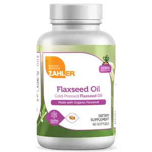 Zahler Organic Flaxseed Oil Softgels 1000mg – Healthcare Dietary Natural Plant-Based Omega-3 ALA Supplement – Cold-Pressed, Non-GMO, Gluten-Free, Kosher – 90 Softgels