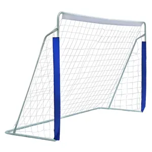 Fahuac 8x5FT Portable Steel Frame Soccer Goal - Football Equipment, Foldable for Storage, Secure Setup, Carry Bag Included, for Kids' Outdoor Backyard Training