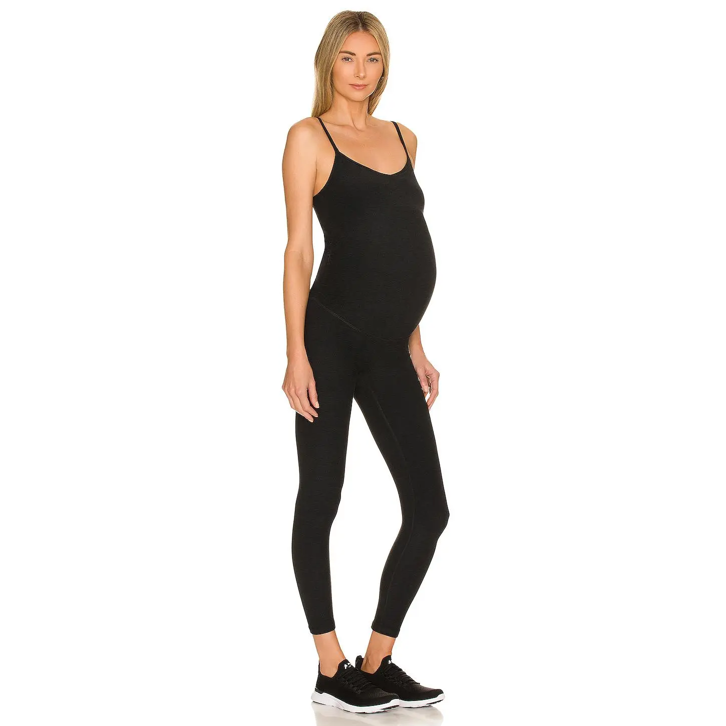 Beyond Yoga Spacedye Uplift Maternity Jumpsuit in Darkest Night