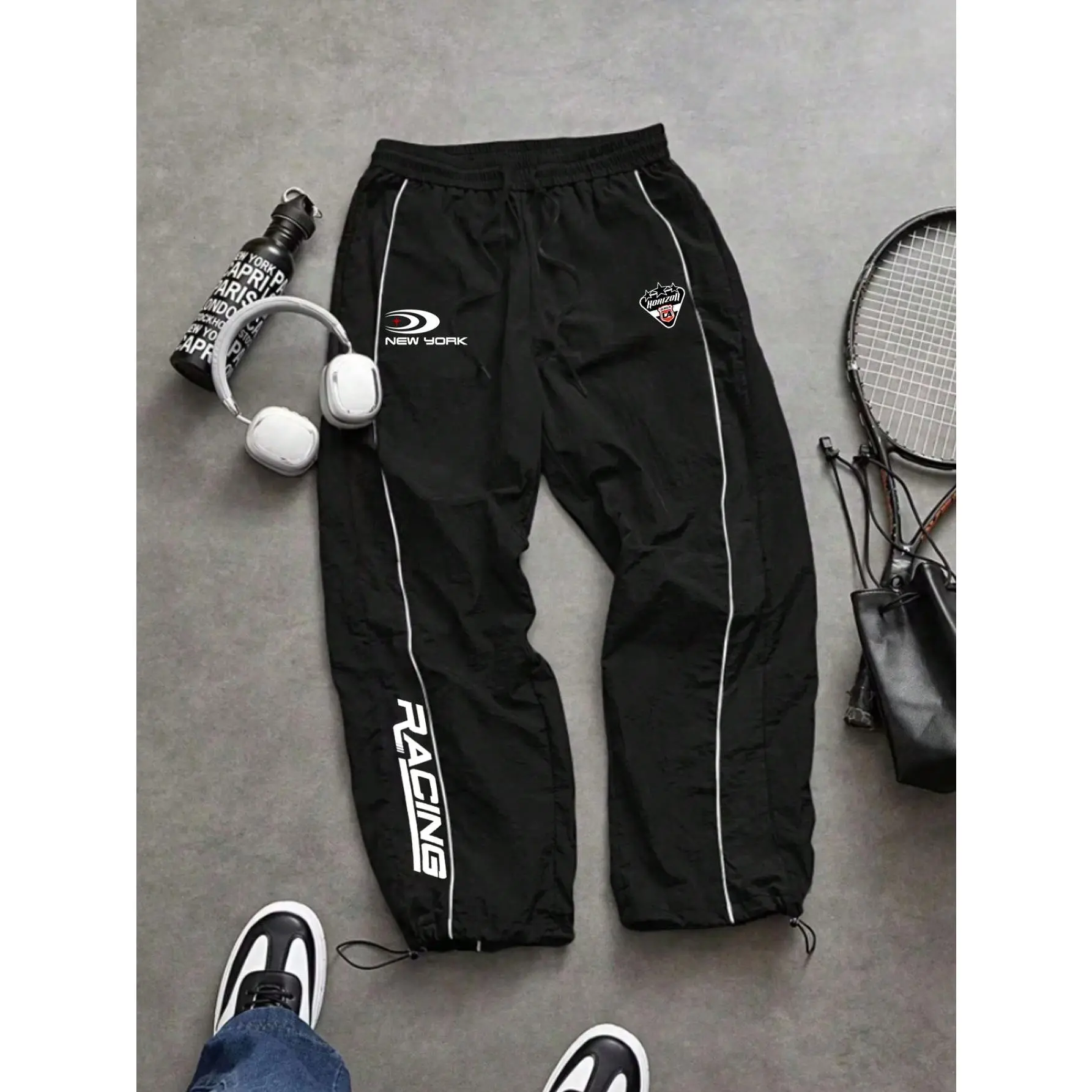 Men's Graphic Printed Sports Pants Comfortable Ultra Lightweight Baggy For Gym Sweatpants