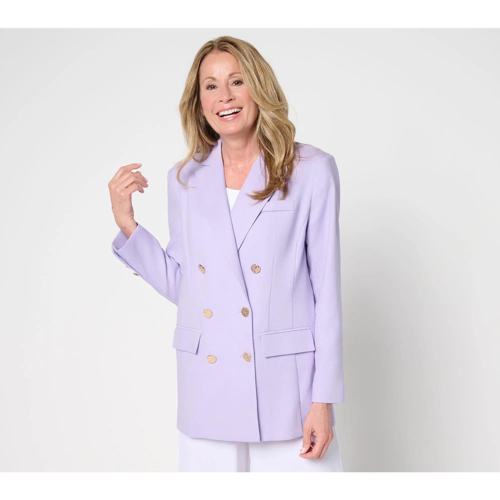 Dennis Basso Regular Double Breasted Blazer Dennis Basso Regular Double Breasted Blazer