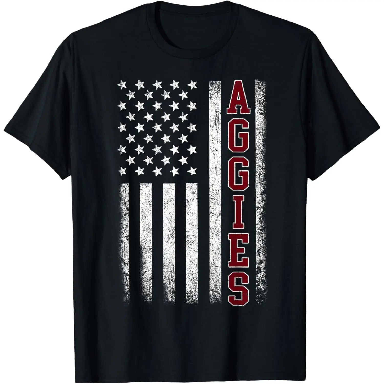 Retro Vintage Aggies Men Women Kids T-Shirt Pure Cotton Graphic Tees Menswear Top: Gifts for Men & Women