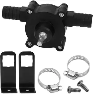 【Free.ship】Universal Electric Drill Pump for Water Gasoline Oil Diesels Fluid Transfer Pump Mini Hand Self-Priming Quick Pumping Speed,Home Carden Outdoors Supplies