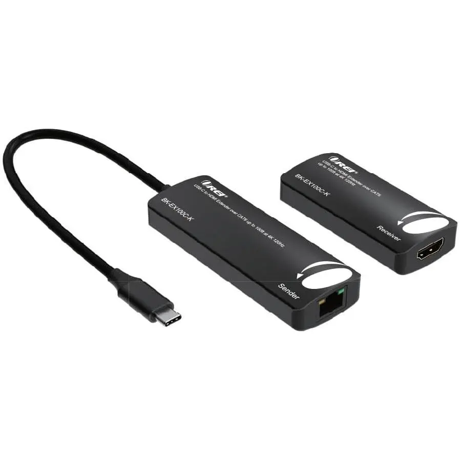 OREI USB-C to HDMI Extender over CAT6 up to 100ft at 4K 120Hz