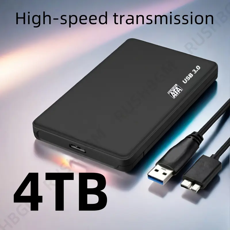 4TB Portable External HDD - USB 3.0 Storage Device for Sports & Outdoor Ab Training, Laptop File Storage Backup Expansion for Professionals