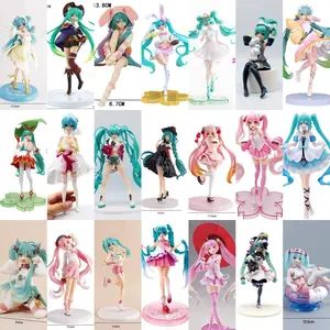 Anime Figure Cherry Blossoms Dress Action Figures Kawaii Swimsuit Vocaloid PVC Collectible Model Toys Girl Gift