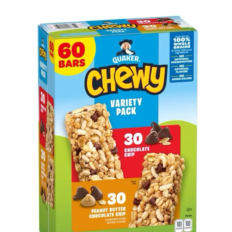Chewy Granola Bar, Variety pack, 60 ct.
