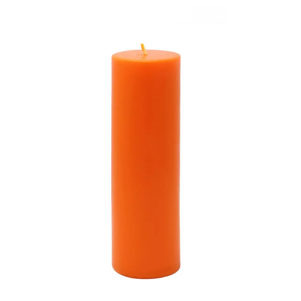 Unscented 2"x6" Round Cylindrical Pillar Dripless Candle, Handpoured Wax, Home Decor, Wedding Centerpieces, Dripless Candles
