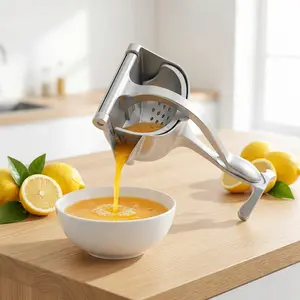 Manual Citrus Lemon Juicer, High-Capacity Manual Press with High Juice Yield, Comfortable Grip, Drip-Proof Outlet, Suitable for Various Citrus Fruits, Ideal for Home Kitchen Use