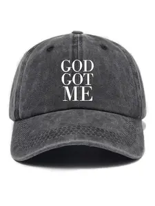 Letter Print Baseball Cap, Casual Outdoor Sports Hat for Men & Women, Adjustable Sun Protection Cap for Daily Wear