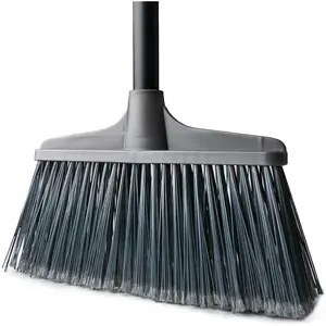 Outdoor Indoor Broom for Floor Cleaning - 54 inch Outside Indoor Broom, Medium-Hardness Bristles Brooms for Sweep Outdoor, Angle Brooms for Floors Applied to Yards, Garages, Patios, and Walkways, etc