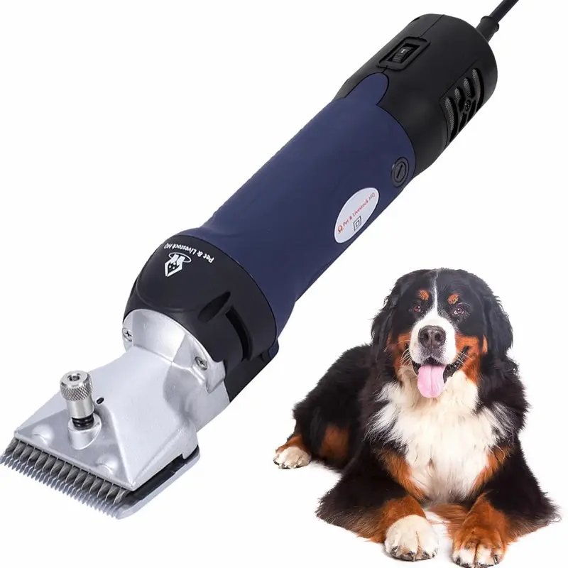 Professional Dog Grooming Clippers for Thick Coats - Shears Heavy Duty Hair Cutting Kit - Large Dog Shaver Set - Pet Trimmer for XL Large Dogs, Horses, Livestock
