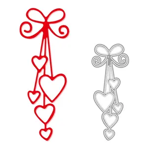 Carbon Steel Embossing Die Template, Heart Pendant Card Making, Perfect for DIY Scrapbook Projects, Scrapbook Materials, Craft Supplies, Card Design