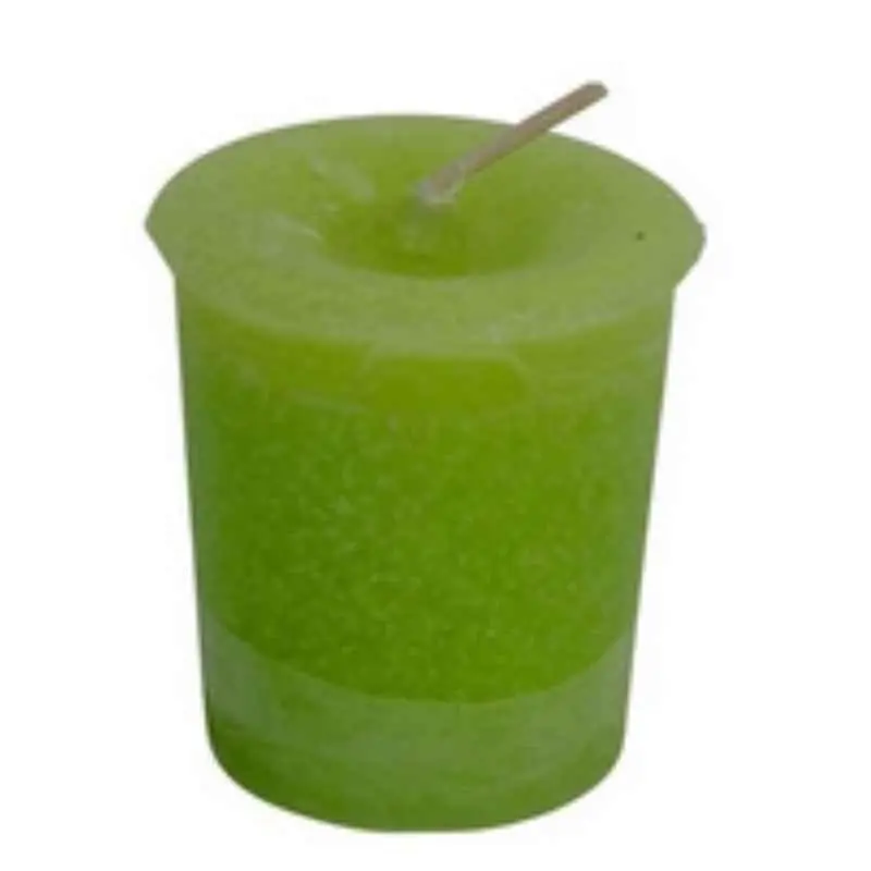 Reiki Charged Abundance Votive Household Candle - Non-Toxic, Paraffin-Free, Clove, Citronella, Lemon Balm, Cinnamon & Nutmeg Blend - Home Decor, Ideal Gift, Tea Candles