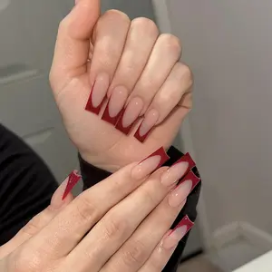 Change Your Nails, 24 Bottom Press-On Nails with Jelly Glue and Nail File, Perfect for Holidays, Daily Wear, School, Office, Party, Fake Nails