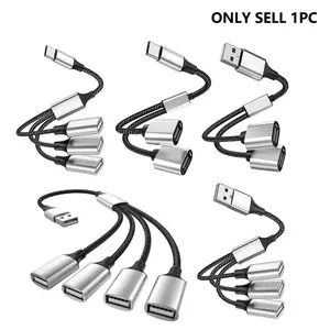 USB Cable, Data Sync Cable, USB Extension Cable, USB Charging Splitter, USB HUB, Multifunctional Multipurpose USB Charging Cable for Keyboard Mouse, Phone Accessories