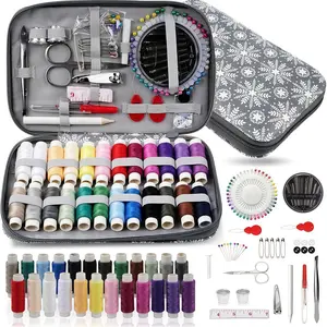 126-Piece Sewing Tool Set, Large Capacity Portable Multi-Function Kit, Includes Colorful Thread Spools Scissors Storage Bag Essential for Beginners