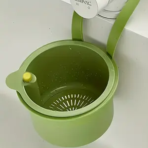 Household Cleaning Vegetable Basin Hanging Sink Drain Basket, Kitchen Sink Strainer, Kitchen Food Residue Filter, Sink Storage Rack, Kitchen Gadgets