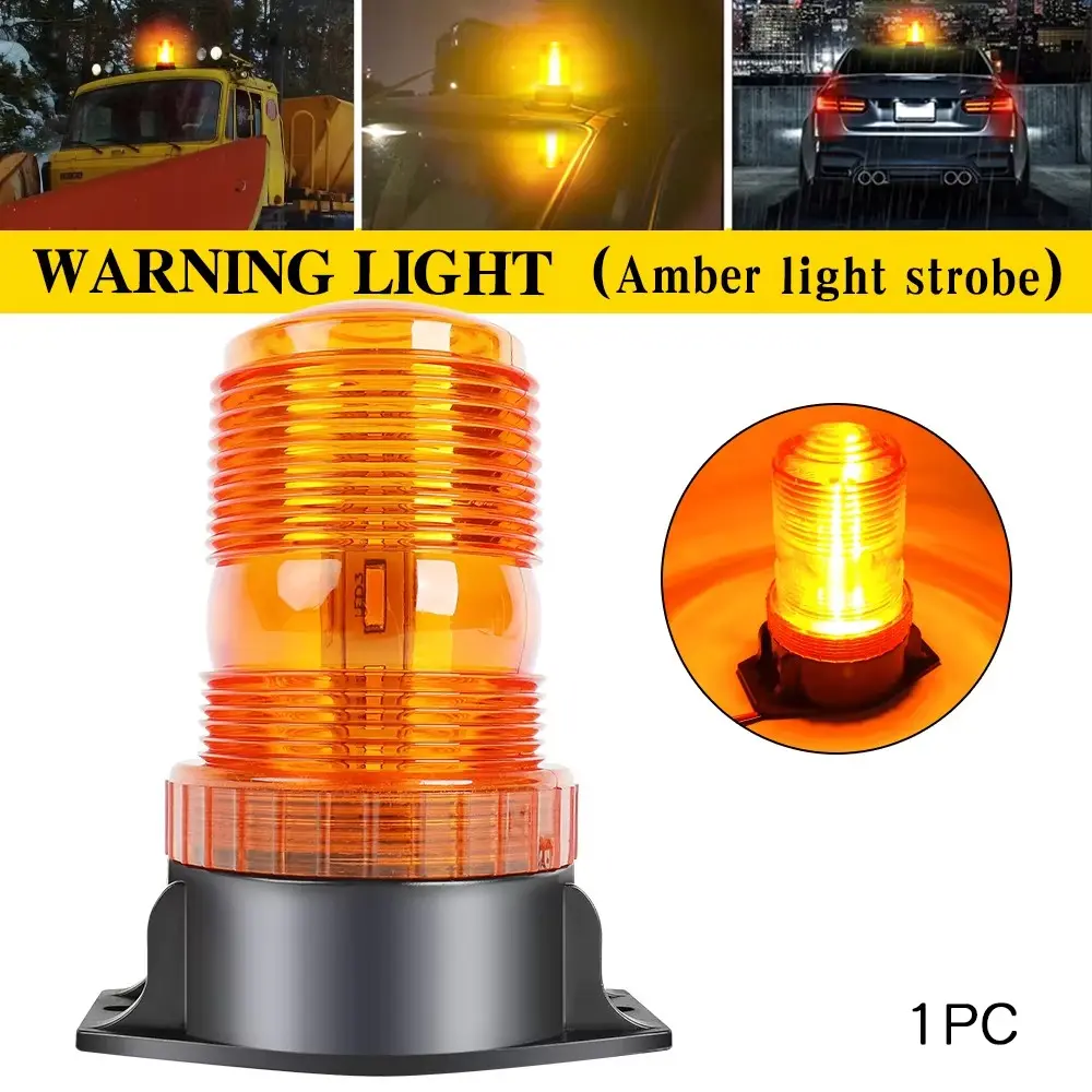 FCCEMC Car Truck Roof Top Warning Light Emergency LED Strobe Light Flashing Beacon High Visibility Safety For Security Auto 12V 24V