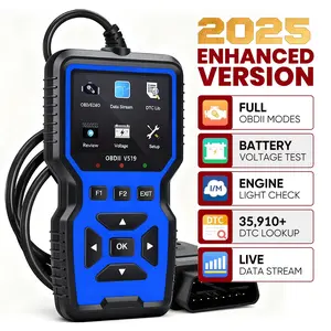 OBD2 Scanner Diagnostic Tool - Check Engine Light Code Reader with Reset Function, Data Stream, I/M Readiness, Full Functions, EVAP and O2 Test, Compatible with All 1996+ Vehicles, Automotive Scanner, Vehicle Diagnosis, User-Friendly Interface