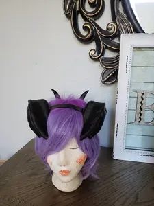 XL Fantasy Cobra Snake Dragon 3d printed horns on headband DIY costume addition dragon comicon fantasy lizzard horns