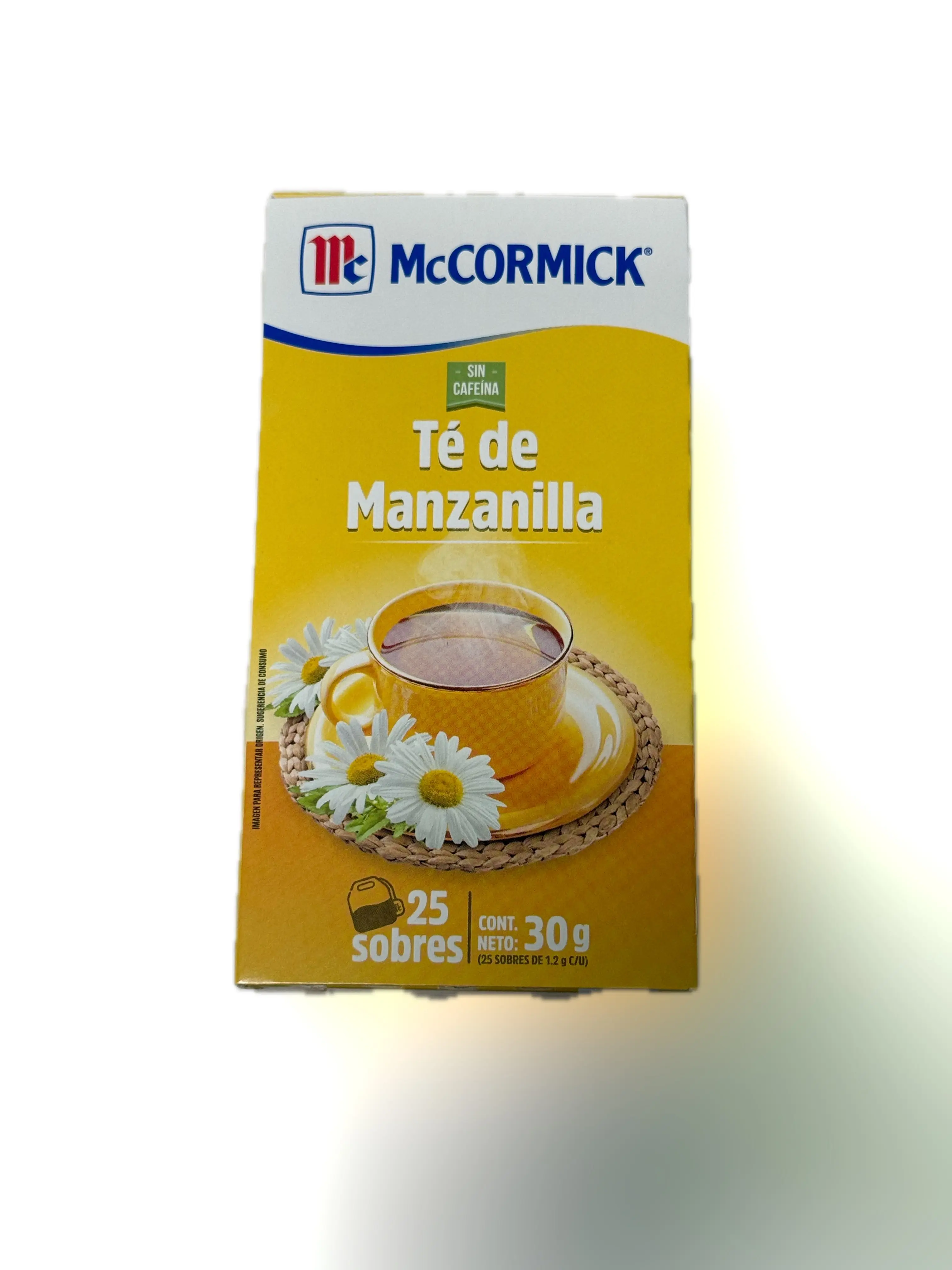 Te de Manzanilla McCormick 30g | McCormick Chamomile Herbal Tea 25 Tea Bags Caffeine Free 30g