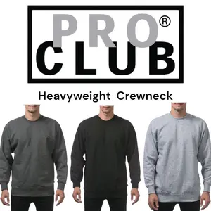 Proclub Heavyweight Crewneck for Men or women's - Classic Style - Menswear Sweater