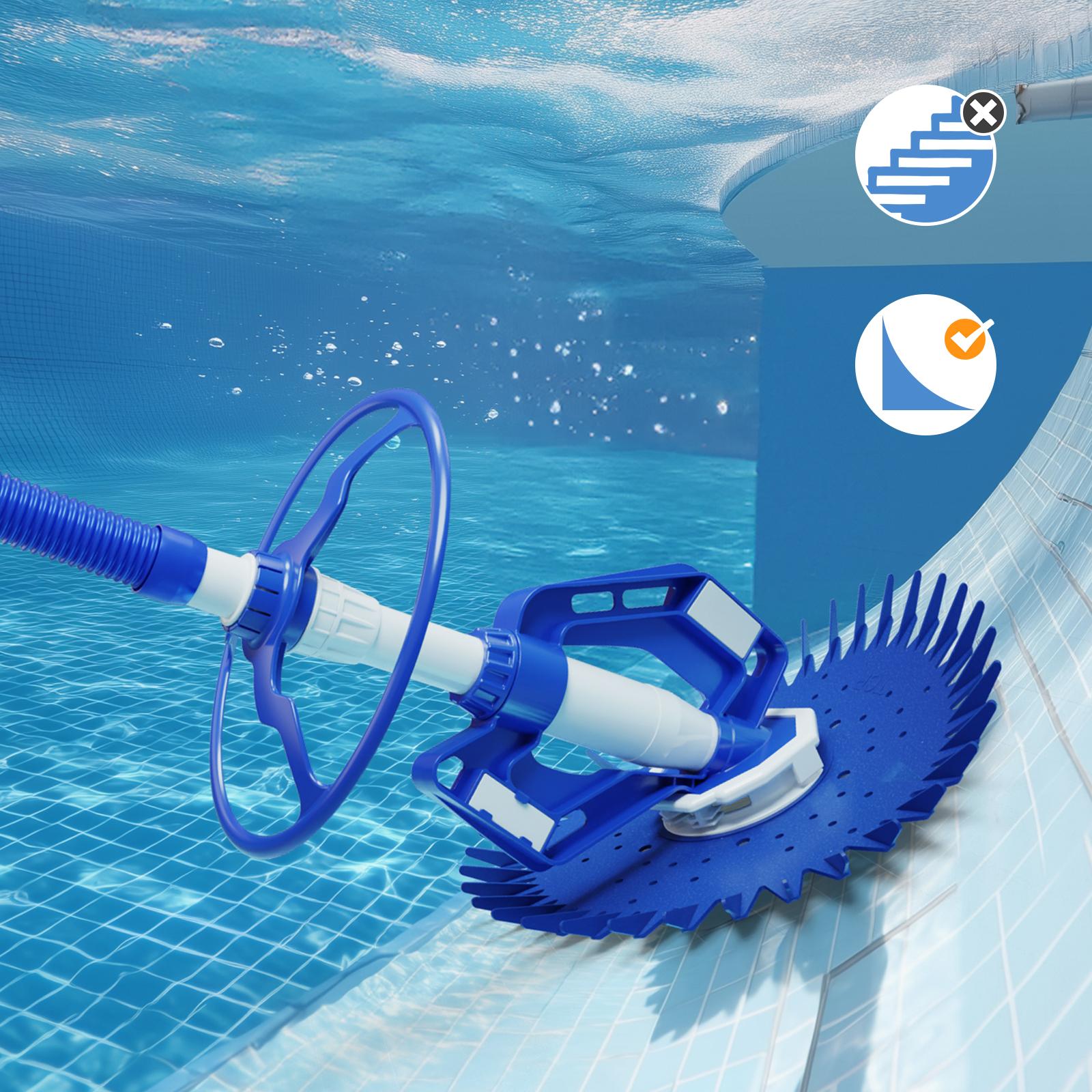 【Summervibes】Ubesgoo Pool Vacuum, Automatic Pool Cleaner, Swimming Pool, Effortless Crawler-Type Vacuum Cleaner with 33-Foot Hose.