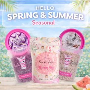 Pink Zebra Sprinkles - Spring and Summer Seasonal - 3.75oz Bag or 16oz Cartons - Non-Toxic Wax Melts for Home Decor and Fragrance - Candles Scented Room soy based